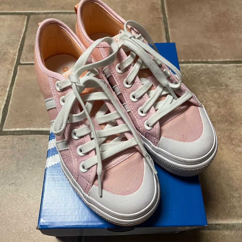 Adidas Nizza Platform Pink Sneakers